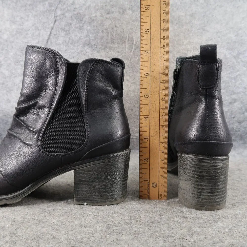 BareTraps Shoes Womens 6.5 Booties Drennan Distressed Slouchy Ankle Boot Fashion